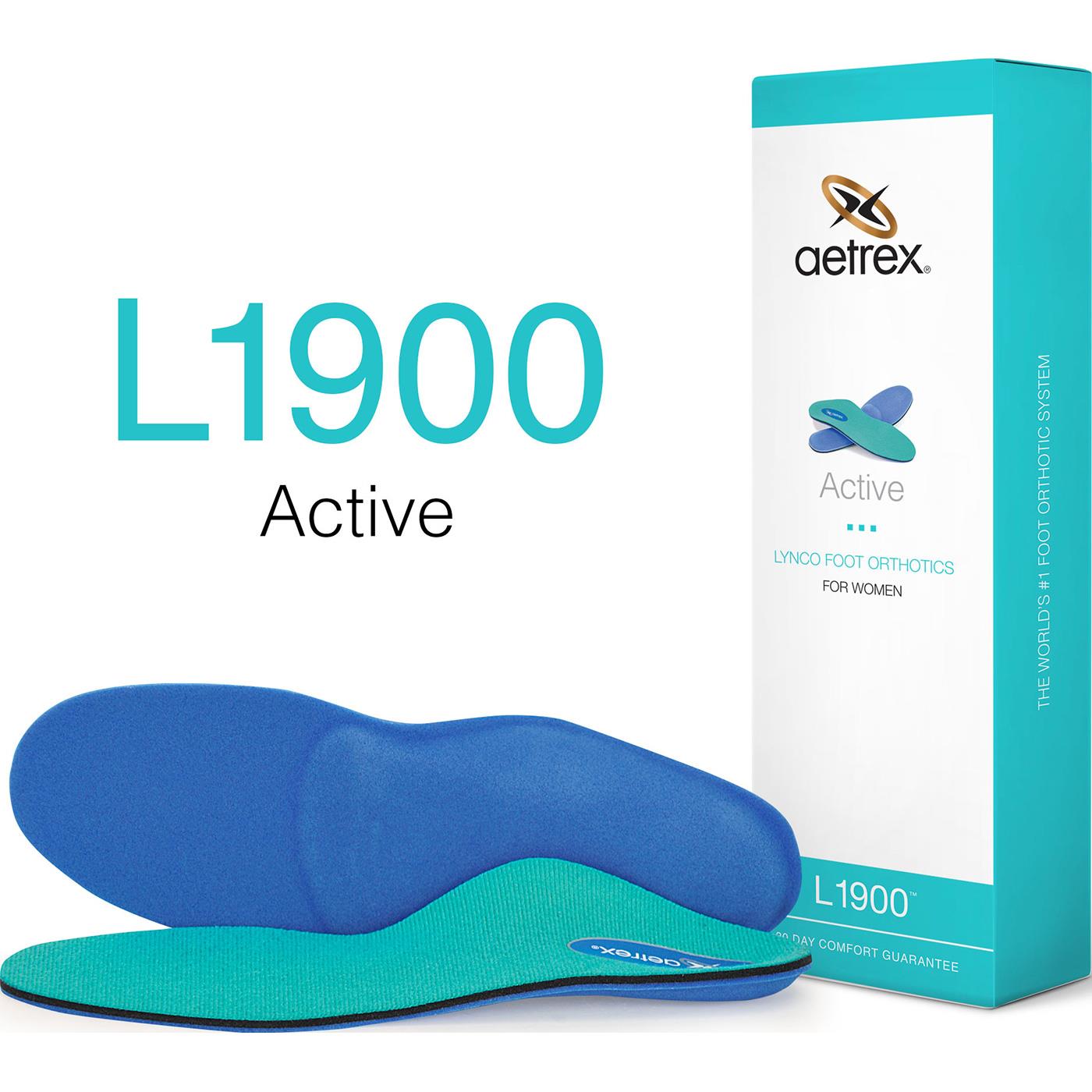 Aetrex Women's Active Medium/High Arch Orthotic for Athletic Shoes