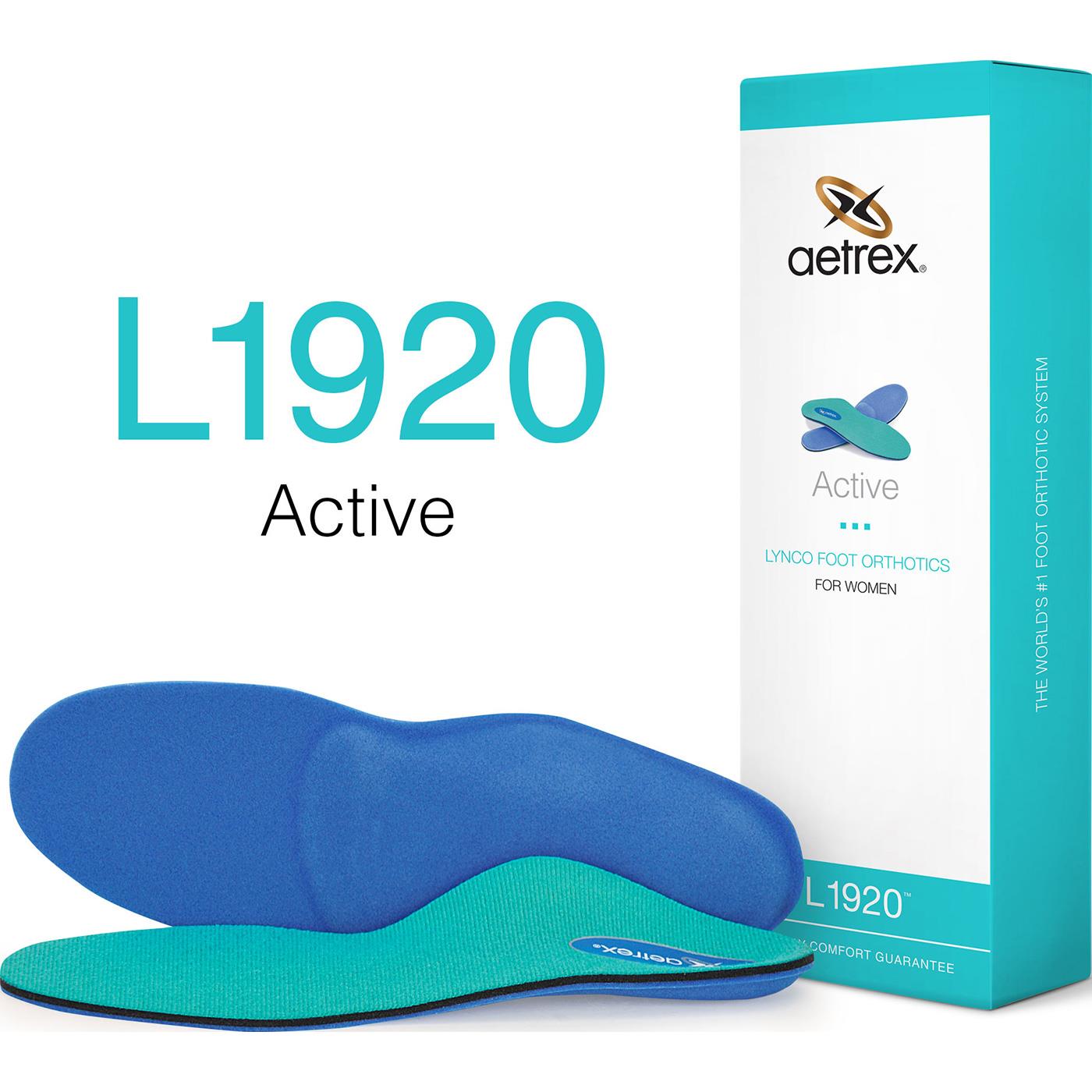 Aetrex Active Women's Low/Flat Arch Posted Orthotic for Athletic Shoes