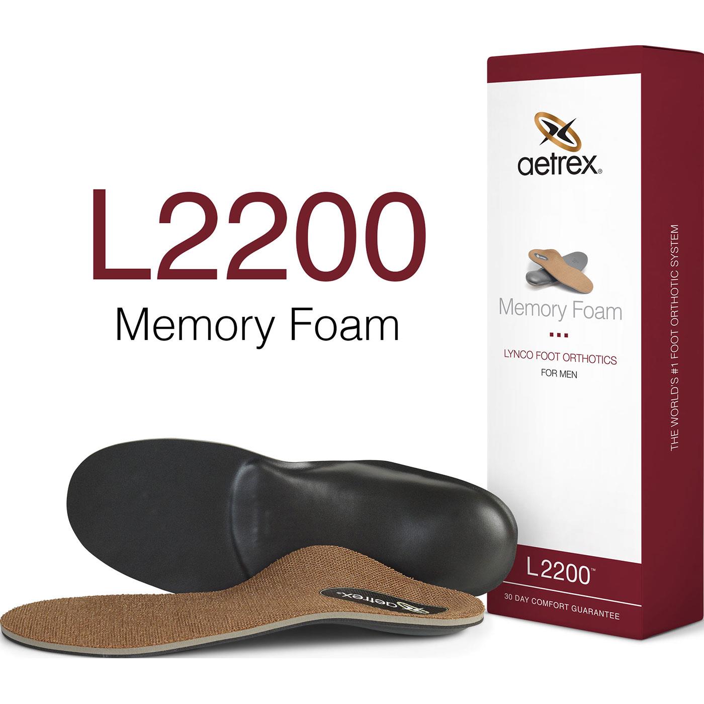 Aetrex Men's Memory Foam Medium/High Arch Orthotic