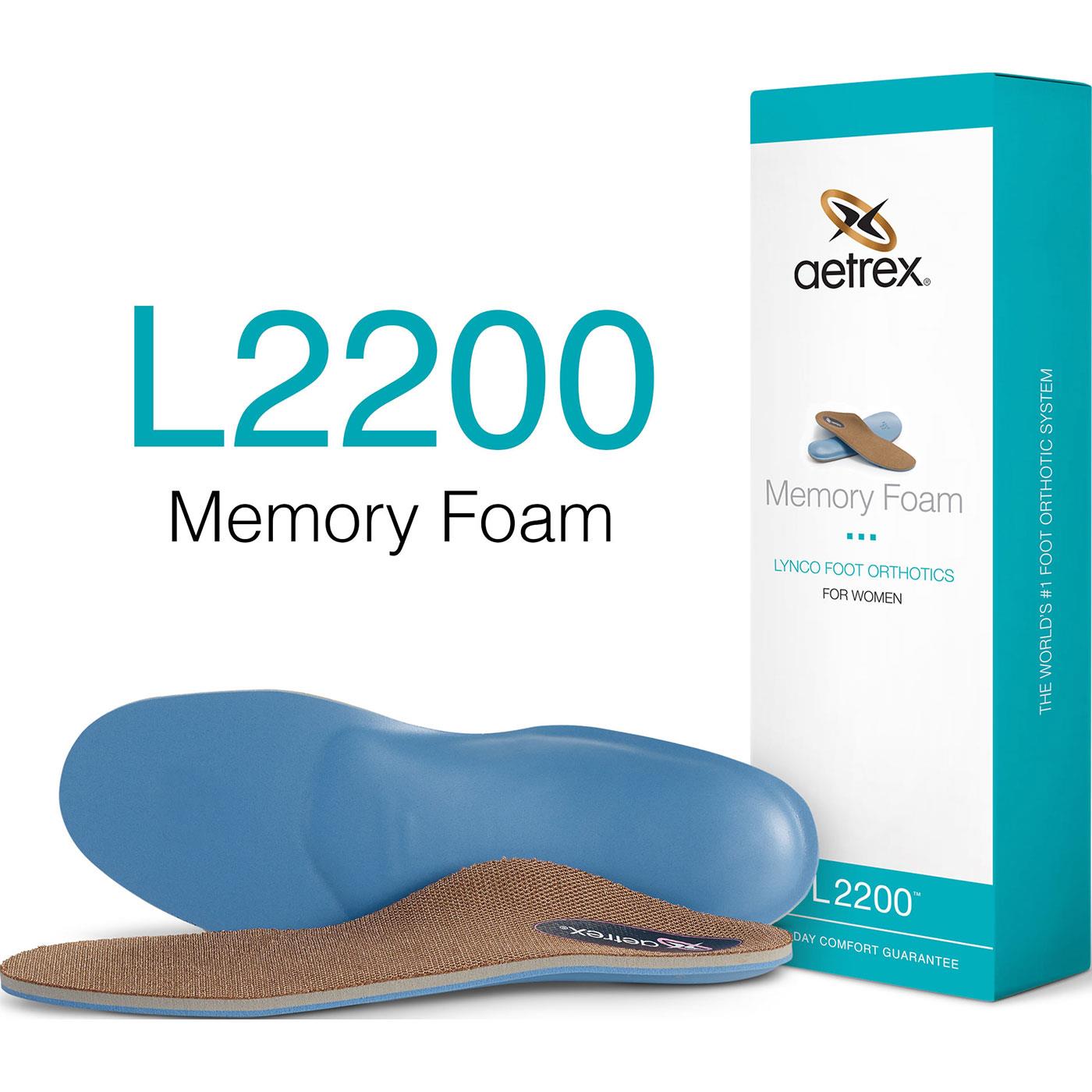 Aetrex Women's Memory Foam Medium/High Arch Orthotic