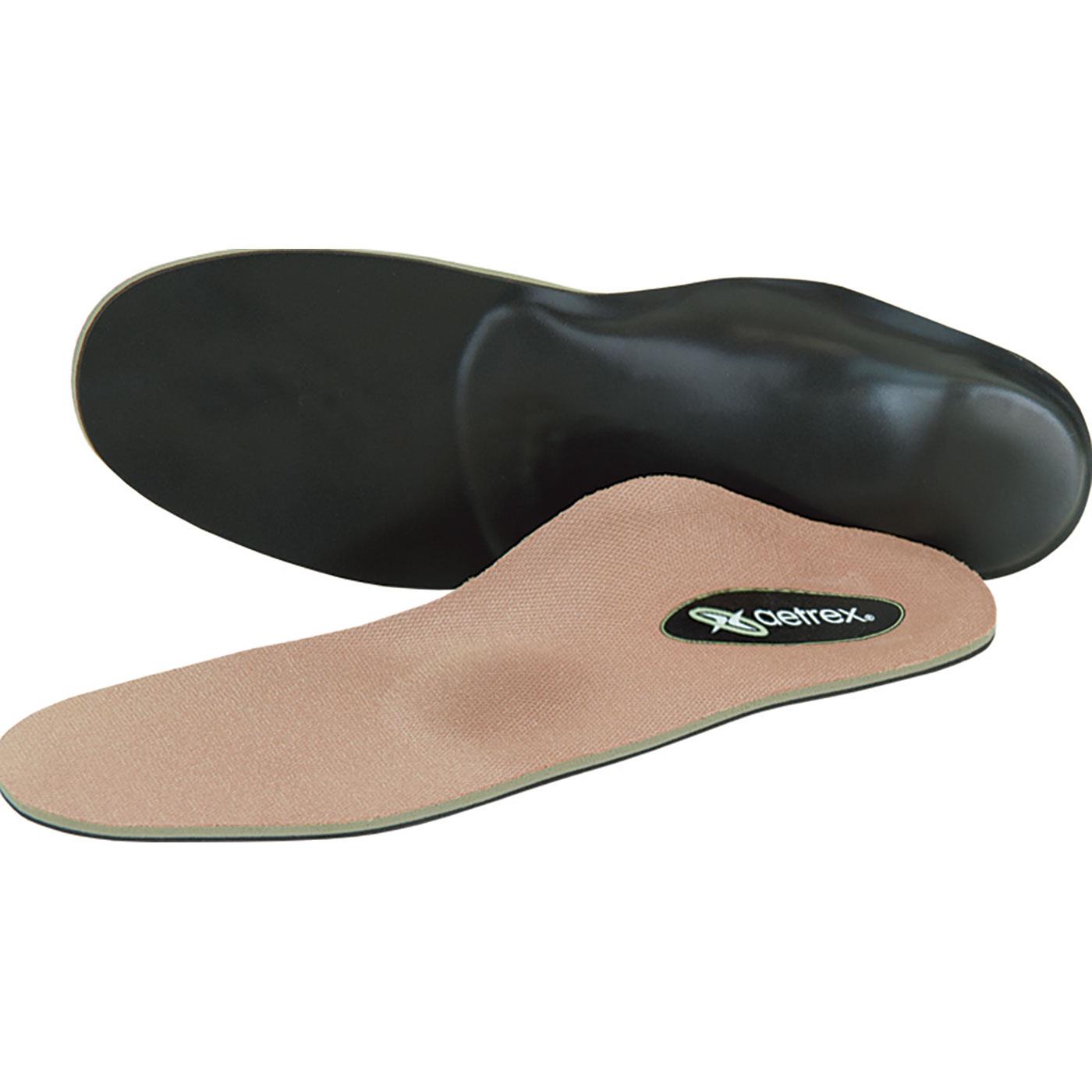 Aetrex Men's Memory Foam Flat/Low Arch Posted Orthotic with Metatarsal Support for Work Boots