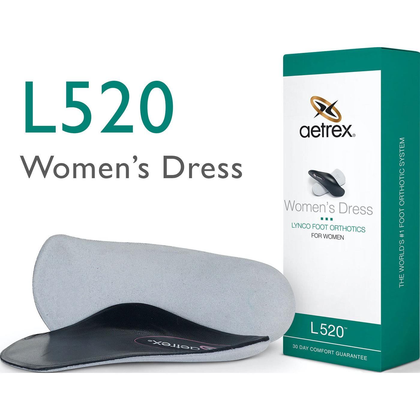 Aetrex Women's Dress 3/4 Low/Flat Arch Orthotic