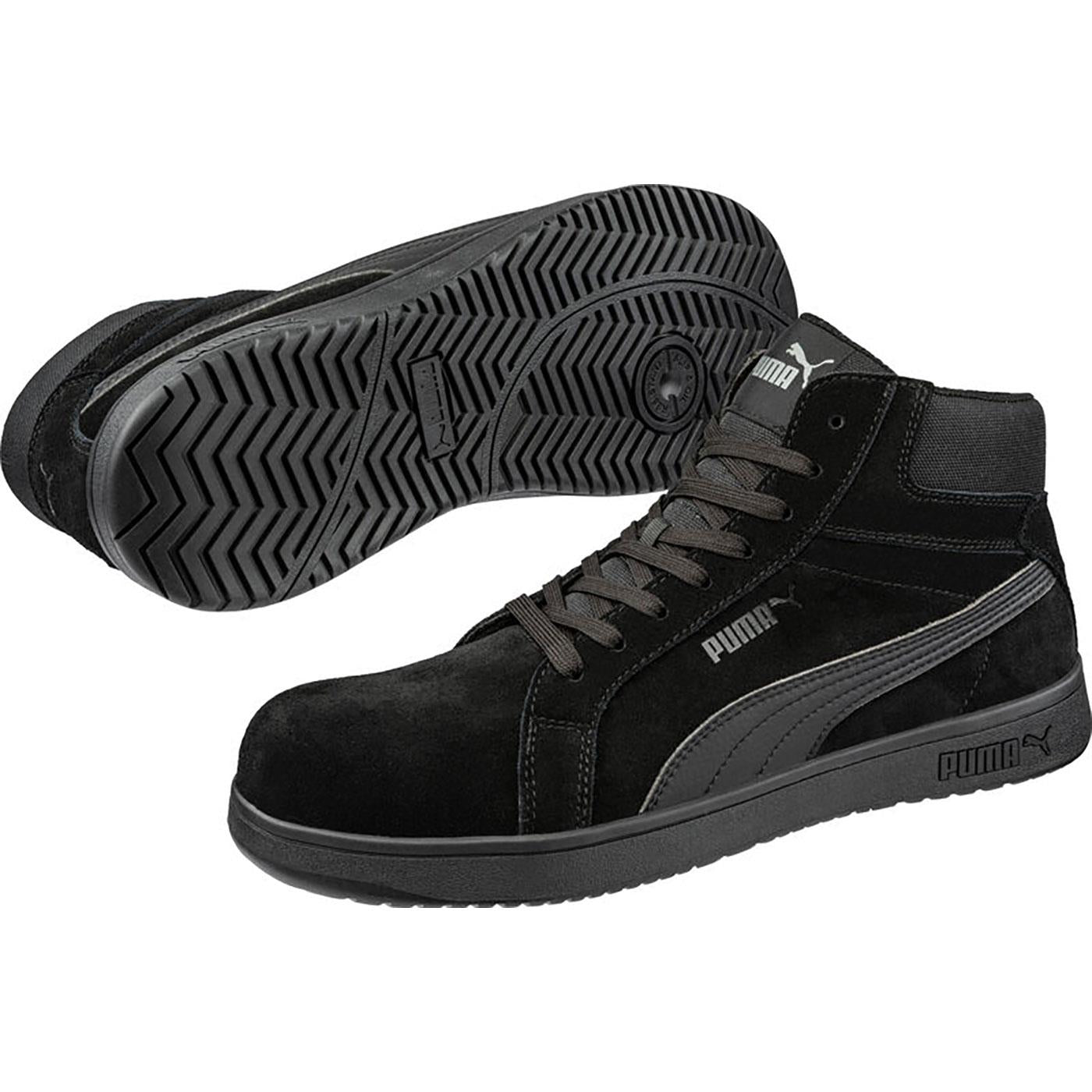 Puma Safety Iconic Suede Mid Men's Fiberglass Toe Electrical Hazard Hi-Top Work Shoe